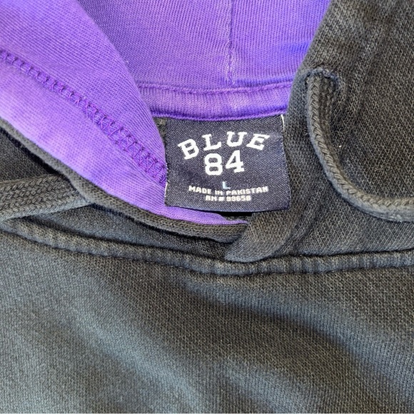 LSU Black and Purple Hoodie Vintage Blue 84 Large Grail - Picture 3 of 10